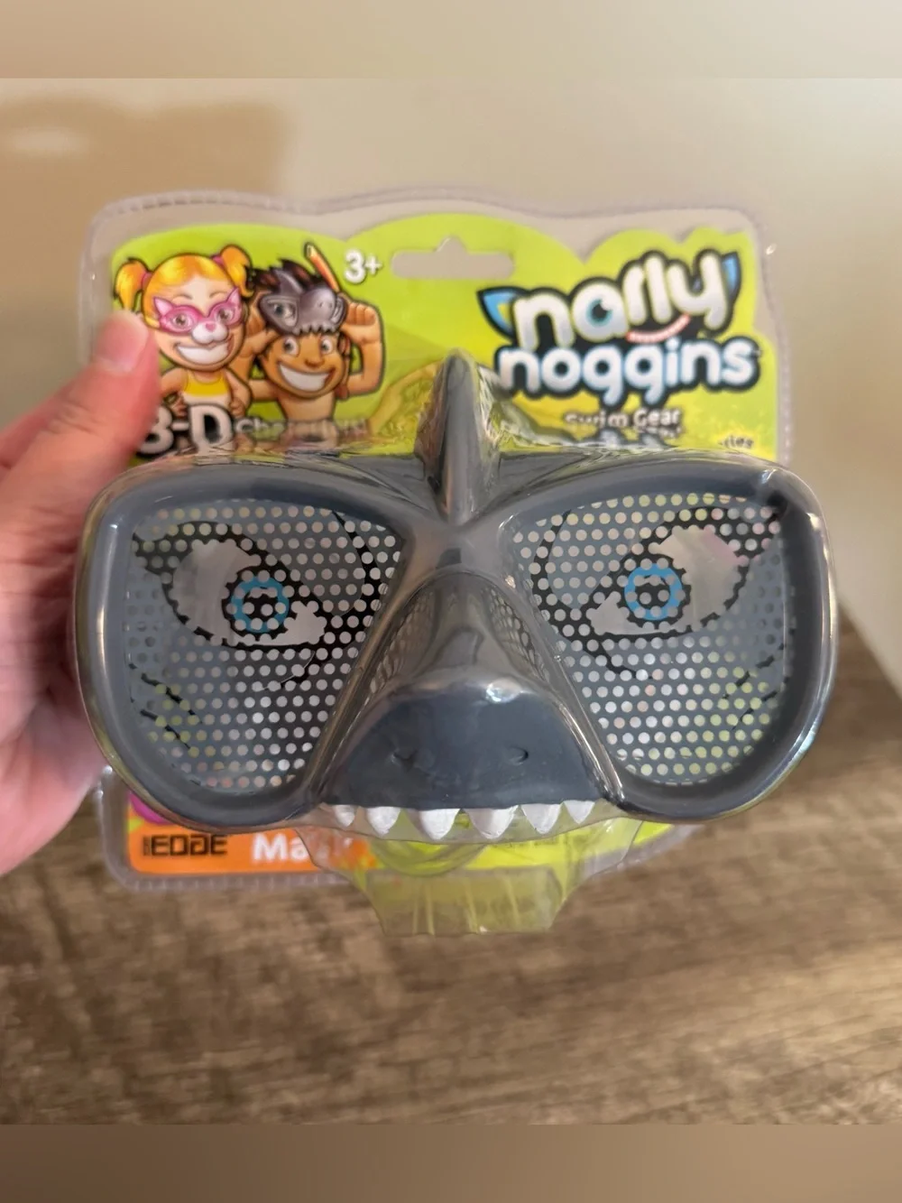 NEW Narly Noggins 3D Shark Swim Googles Vacation Pool Beach